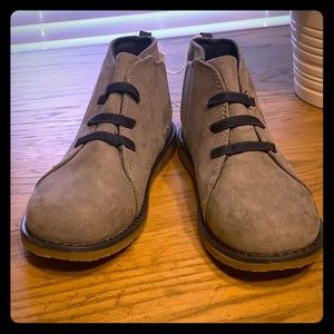 Boys Gray and Navy Blue Shoe